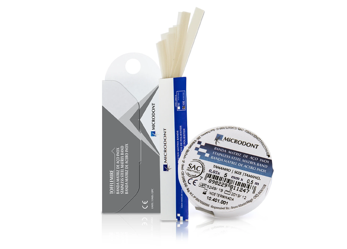 Easyinsmile Dental Tofflemire Matrix Bands - Stainless Steel 0.04mm - 144 Pcs
